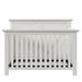 Rustic Farmhouse Style Whitewash 4-in-1 Convertible Baby Crib - Converts to Toddler Bed, Daybed and Full-Size Bed