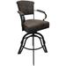 Miami Counter 26" or Bar 30" Metal Bar Stool on A Base