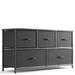 Modern Dresser Chest of Drawers with Fabric Bins,Storage Tower with 5 Drawers