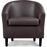 Lobby Chair Modern Decorative Chair Sofa Lounge Chair Espresso - Set of 1