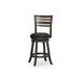 4-Slat Back Swivel Stool Bar Counter Height Chair Home Kitchen