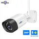 Hiseeu-Caméra de surveillance bullet extérieure IP WiFi HD 5MP/1080p dispositif de sécurité sans