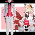 Hazbin Lucifer Anime Hotel MorFight Star Cosplay Costume pour homme perruque blanche trempée