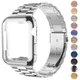 Coque + bracelet pour iWatch Ultra 2 bracelet en acier inoxydable bracelet en métal pour Apple