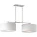 Bongo 2-Light Pendant Satin Nickel