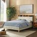 Ebern Designs Kaselynn Platform Storage Bed Wood & /Upholstered/Linen in Black/Brown | 44 H x 56 W x 78.5 D in | Wayfair