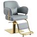 Inbox Zero Faux Leather Massage Chair Faux Leather in Gray | 40.5 H x 26 W x 18.5 D in | Wayfair 7D40D1FDB8984AF1A097E8CA47F6E33F
