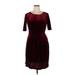 Alex Marie Casual Dress: Burgundy Dresses - Women's Size 14