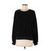 Young Fabulous & Broke Sweatshirt: Black Solid Tops - Women's Size Medium