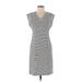 Derek Lam Collective Casual Dress - Shift: White Stripes Dresses - Women's Size 40