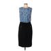 Akris Punto Casual Dress - Sheath Crew Neck Sleeveless: Black Polka Dots Dresses - Women's Size 10