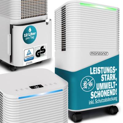 Monzana - Luftentfeuchter elektrisch 15-20m² 12L/Tag LED-Display 24-Std-Timer Raumentfeuchter Bad Image