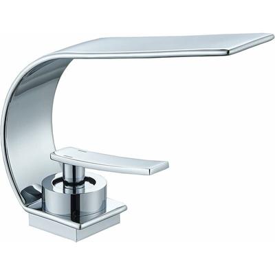 Suguword - Badezimmerhahn, Badezimmerhahn aus Edelstahl, Einzelgriff, Einzelloch Moderner Image