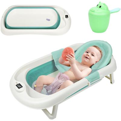 Hengda Baby Badewanne Babywanne Kinder Faltbare klappbar Baden Sicher 3 in 1 0-6 Jahre mit