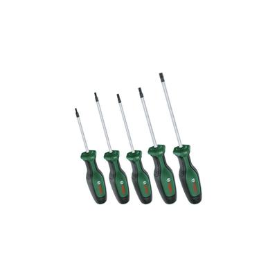 Bosch - Schraubendreher-Set Torx (erstklassiger S2-Stahl, Softgrip, magnetische Spitze, 5-teilig) Image