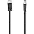 Hama USB-Kabel USB 2.0 USB-A Stecker, USB-B Stecker 1.50 m Schwarz 00200602