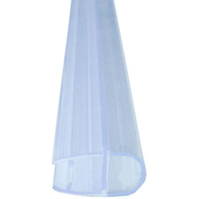 Duschdichtung, Hohlkammerprofil, Türdichtung Transparent 100cm, Wasserabweisprofil für Türdichtung Image