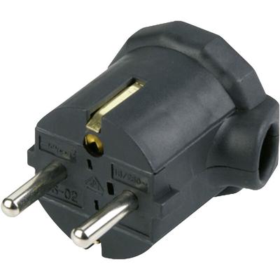 0512055777 Schutzkontakt-Winkelstecker Kunststoff 250 v Schwarz IP20 - REV Image