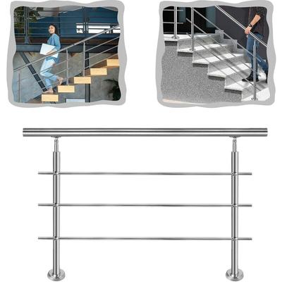 Treppengeländer Edelstahl Handlauf Geländer, Edelstahlgeländer Innen und Außen für Treppen Brüstung Image