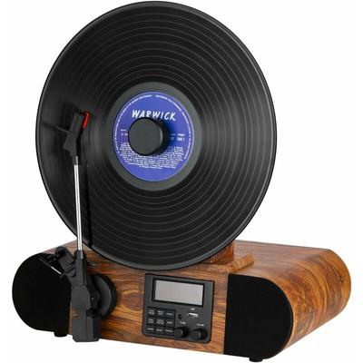 Cyberlux - Vertikal Plattenspieler mit usb Bluetooth dab+ Radio aux-in Fernbedienung Image