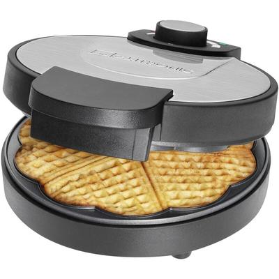 Clatronic - wa 3492 Waffeleisen Antihaftbeschichtung Schwarz, Edelstahl Image