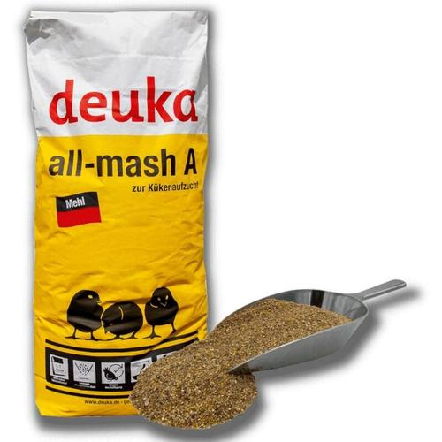 Kükenfutter All-Mash a Mehl 25 kg o.Cocc. Kükenaufzucht Geflügelaufzucht - Deuka