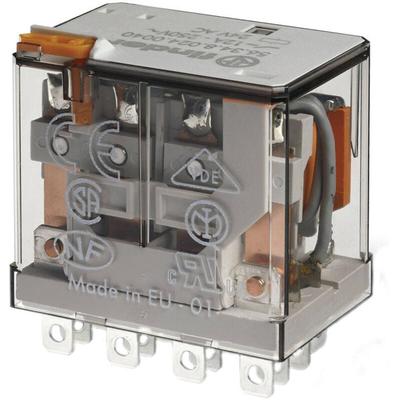 Finder 56.34.9.012.0040 Steckrelais 12 V/DC 12 A 4 Wechsler 1 St. Image