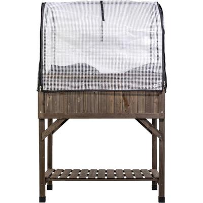 Mgc24 - Hochbeet VegTrug mit Haube 78x58x129cm braun Image