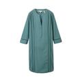 TOM TAILOR Damen Kleid mit TENCEL™ Lyocell, grün, Uni, Gr. 44