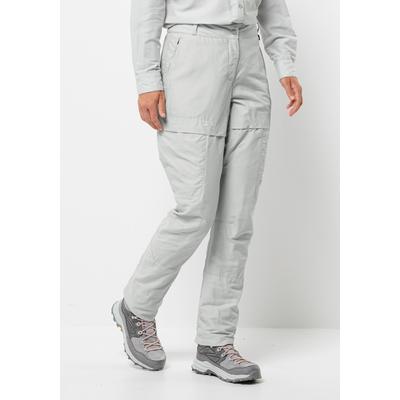 Trekkinghose JACK WOLFSKIN "BARRIER PANT W", Damen, Gr. 38, Normalgrößen, grau (cool, grau), OBERSTOFF: 46% POLYAMID, 27% LYOCELL, 27% VISKOSE; Futter: 100% POLYESTER, Hosen