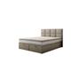 Ensemble sommier et matelas en velours beige 160x200