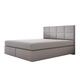 Ensemble sommier et matelas en velours gris 180x200