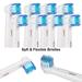 OWSOO Toothbrush Head Oral 8pcs Brush Toothbrush Brush Care Brush Care Heads Care Head Compatible Sensitive Care Dazzduo Toothbrush Head Care Doneioe B Wemay Oral B Brush Doneioe B Toothbrush Nebublu