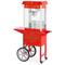 Royal Catering - Macchina per popcorn con carretto Design retró rossa Carretto Pop Corn