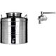Contenitore bidone fusto per olio in acciaio inox 15 30 50 litri rubinetto inox 15 lt