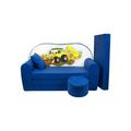 Set divano letto per bambini - materasso ospite - divano - 170 x 100 x 8 - divano letto - blu scuro