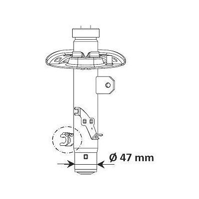 Kyb Stoßdämpfer [Hersteller-Nr. 3338012] für Peugeot Image