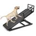 MOPHOTO Wood Dog Ramp Non-slip Rubber Mat High Traction Ramp 5 Level Adjustable Folding Pet Ramp for High Bed Great for Small & Old Dogs & Cat Supports up to 200 lbs 55 L x 18 W