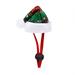 Small Christmas Hat For Classic Plaid Adjustable Santa Hat Cats Dogs Xmas Outfit Accessories For Small ï¼ˆ1PCï¼‰