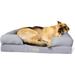 Qpets Memory Foam Dog Bed Ultimate Dog Lounge Waterproof Washable Cover Skin Contact Safe (Large)