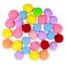 30 Cat Toys Balls Cat Toys Cat Pompon Plush Balls for Cats Pom Pom Cat Balls for Pets Cats Playing Kitten ( Assorted Color )