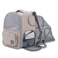 Anself Portable Cat Carrier Bag Breathable and Expandable Backpack for Small to Large Cats Ideal for Travel and Outings