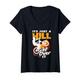 Damen It's Just A Hill Get Over It Lustiges MTB Mountainbike T-Shirt mit V-Ausschnitt