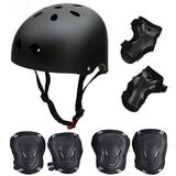 YOHOME Helmet Skateboard Helmet Knee Elbow Wrist Skateboard Protector Sports