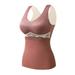 Thermal Underwear for Women Cold Weather Plus Size Self-heating Warm One-piece Underwear Thermal Vest Camisole Tops