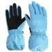 Elainilye Fashion Winter Gloves Toddler Girls Boys Snow Ski Gloves Kids Winter Ski Gloves Waterproof Windproof Children Warm Gloves Blue