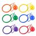 6 Pcs Childrenâ€™s Toys Jumping Ring Ball Ankle Ball Toy Skip Ball Ankle Toy Skip Ball Toy Hoop Ball Jump Ball Toy Plastic Child Fitness