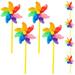 8 Pieces Garden Wind Spinners Outdoor Pinwheel Decors Garden Windmill Decorations Windmill Spinners