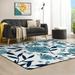 Anyway.go Area Rug Non Slip Absorbent Comfort Soft Floor Carpet Yoga Mat for Indoor Outdoor Entryway Living Room Bedroom Home Decor 60 x 39inch Blue Flowers