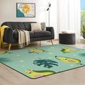 Anyway.go Area Rug Non Slip Absorbent Comfort Soft Floor Carpet Yoga Mat for Indoor Outdoor Entryway Living Room Bedroom Home Decor 60 x 39inch Green Avocado